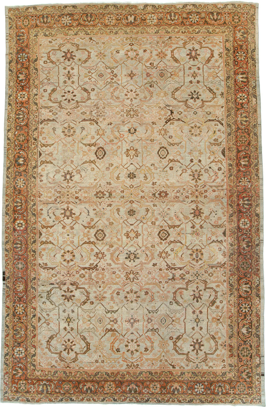 Antique Persian Mahal Carpet, No.24789 - Staging