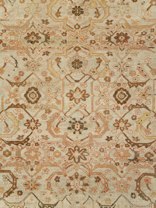 Antique Persian Mahal Carpet, No.24789 - Staging