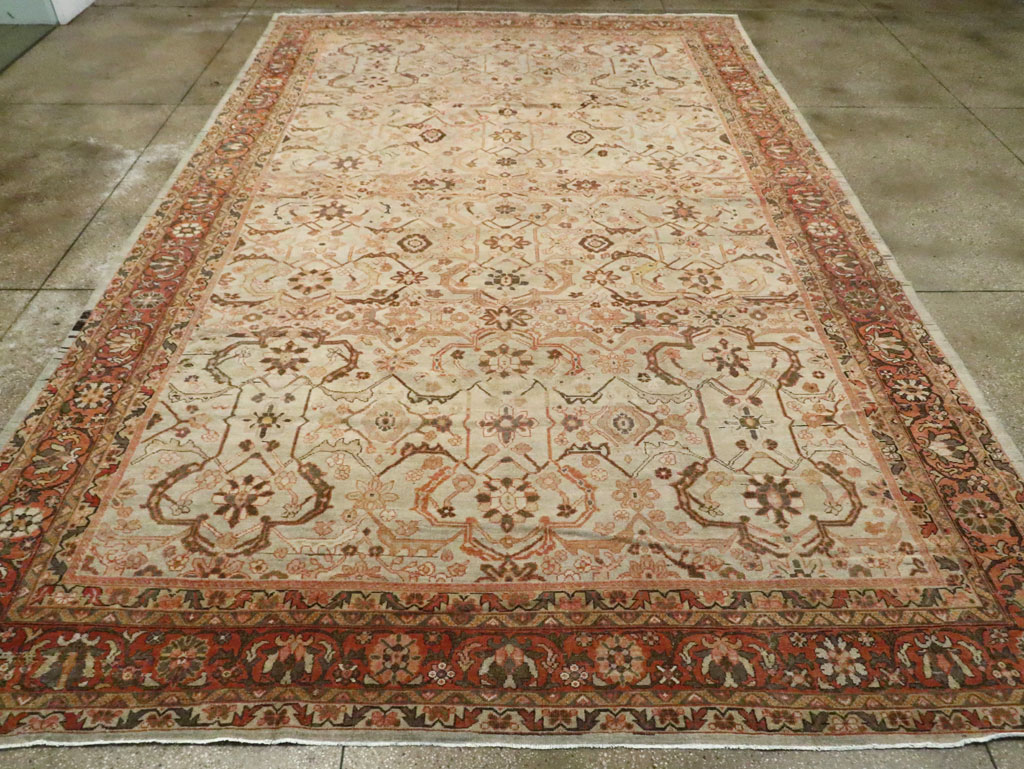 Antique Persian Mahal Carpet, No.24789 - Staging