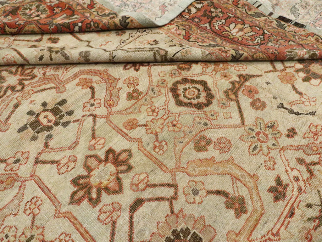 Antique Persian Mahal Carpet, No.24789 - Staging