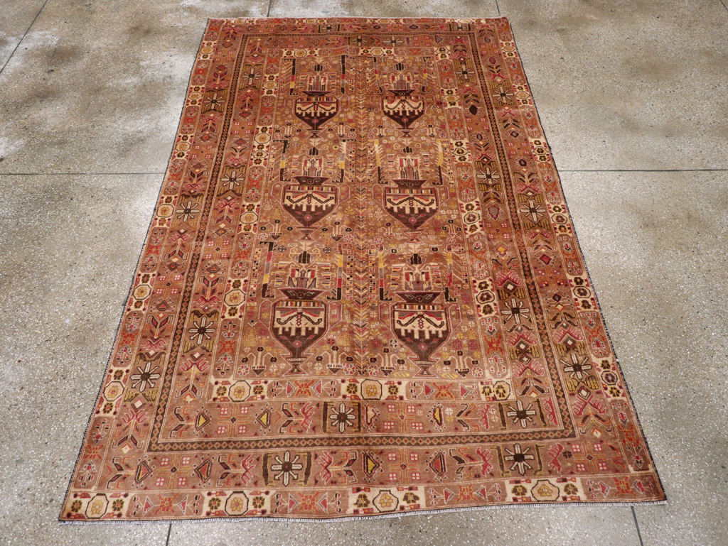 Vintage Persian Baluch Rug, No.24796 - Staging