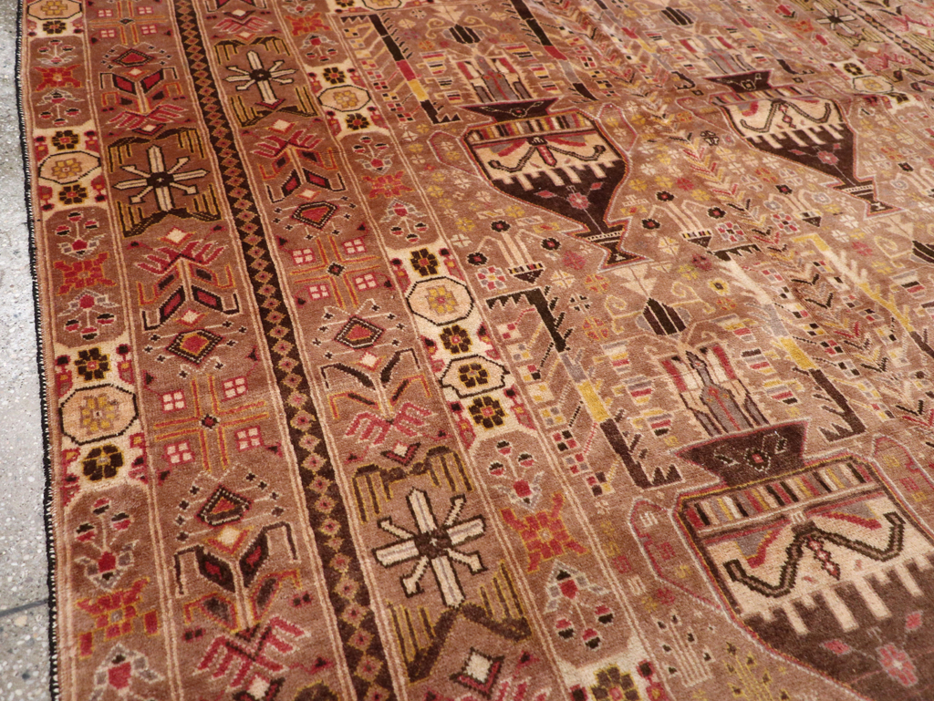 Vintage Persian Baluch Rug, No.24796 - Staging