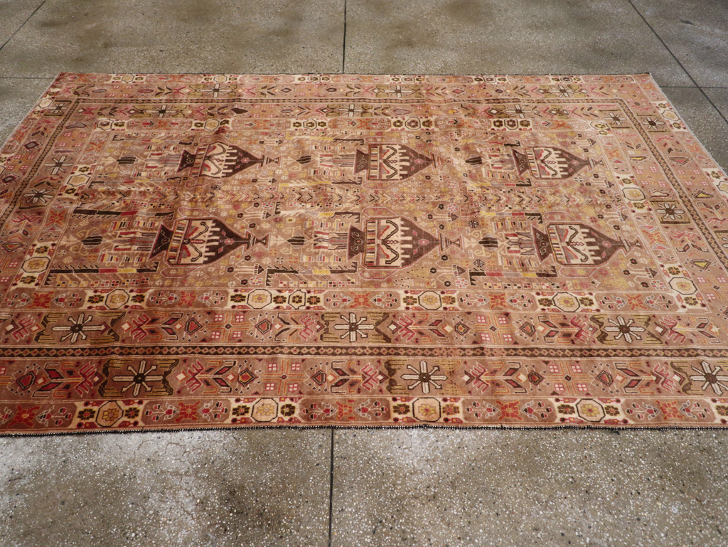Vintage Persian Baluch Rug, No.24796 - Staging