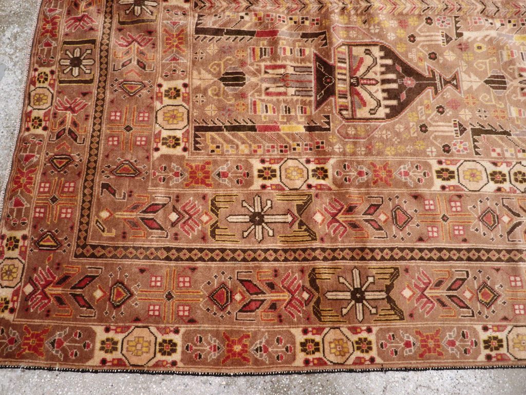 Vintage Persian Baluch Rug, No.24796 - Staging