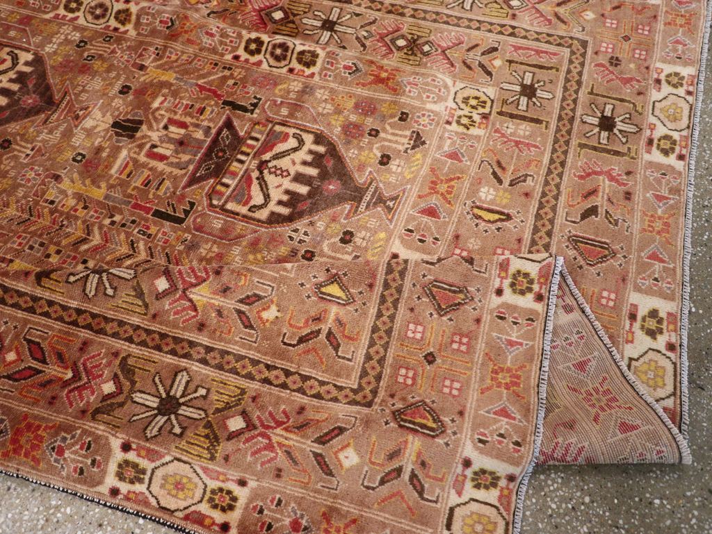 Vintage Persian Baluch Rug, No.24796 - Staging