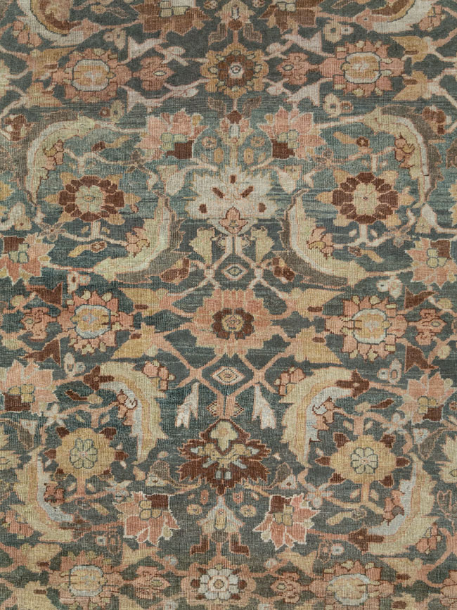 Antique Persian Mahal Oversize Carpet, No.24807 - Staging