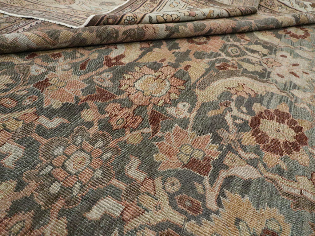 Antique Persian Mahal Oversize Carpet, No.24807 - Staging