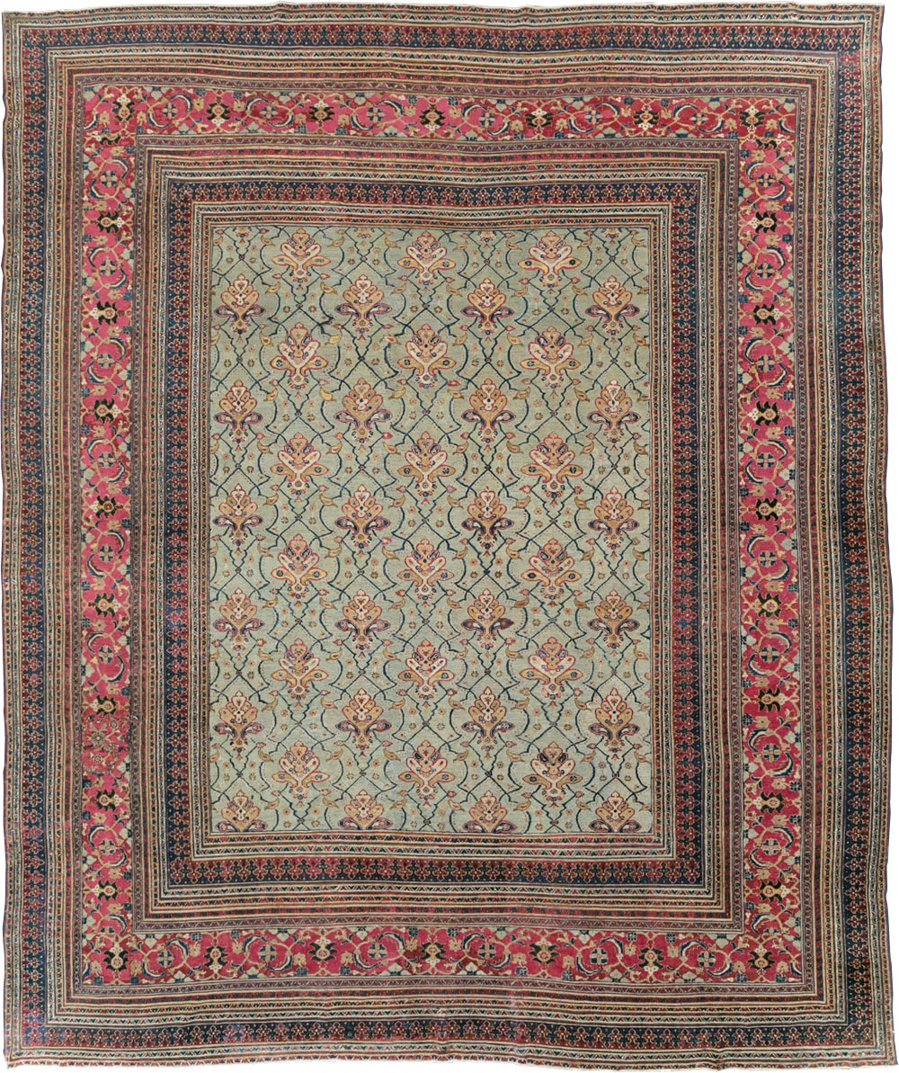 Antique Persian Khorassan Carpet, No.24808 - Staging