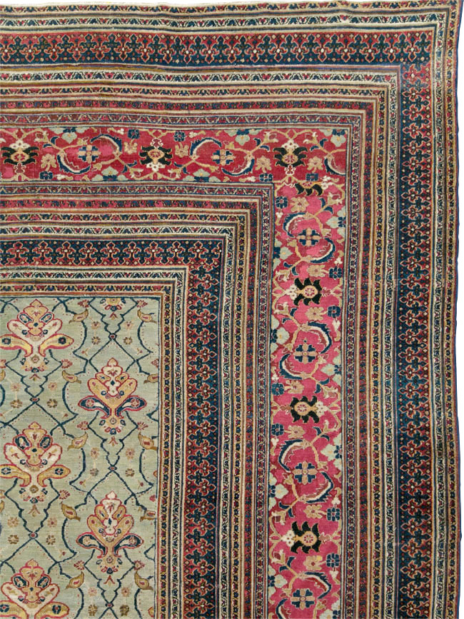 Antique Persian Khorassan Carpet, No.24808 - Staging