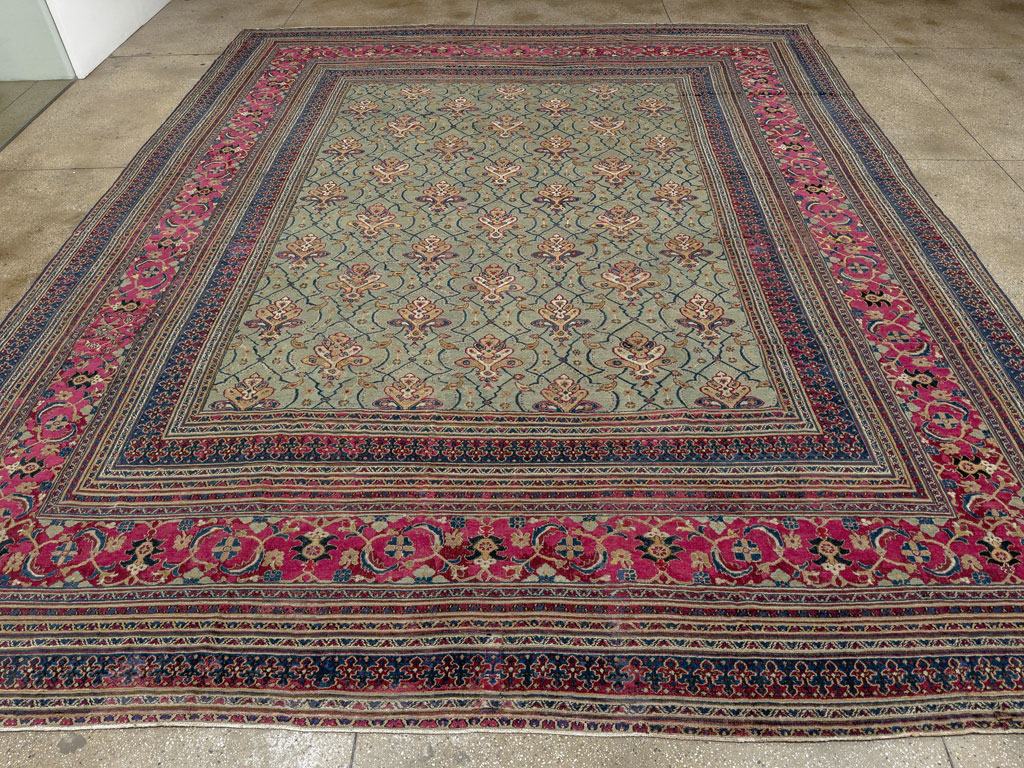 Antique Persian Khorassan Carpet, No.24808 - Staging
