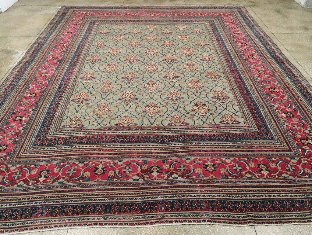 Antique Persian Khorassan Carpet, No.24808 - Staging