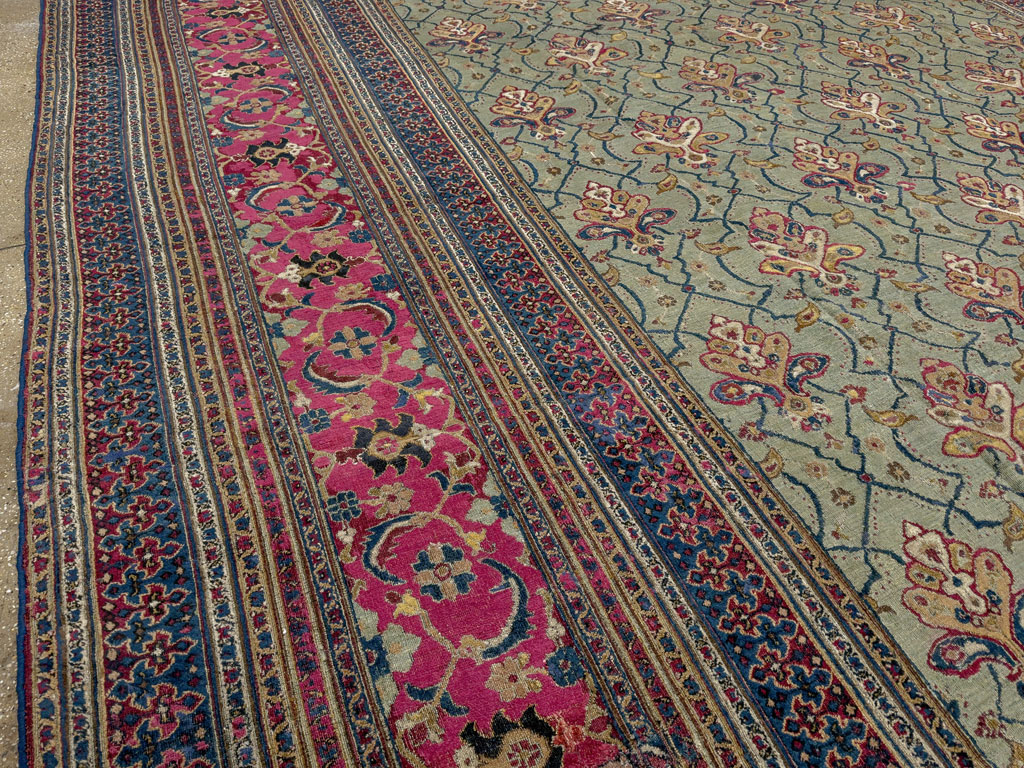 Antique Persian Khorassan Carpet, No.24808 - Staging