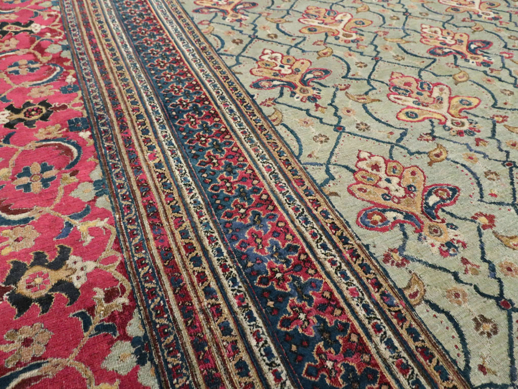 Antique Persian Khorassan Carpet, No.24808 - Staging