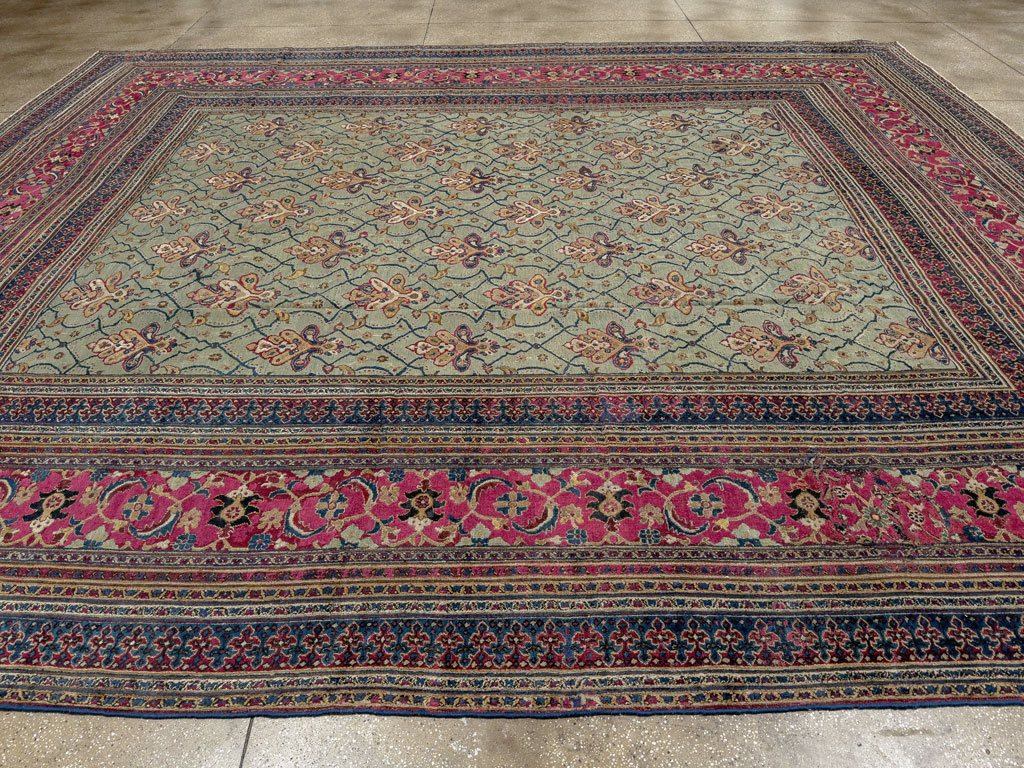 Antique Persian Khorassan Carpet, No.24808 - Staging