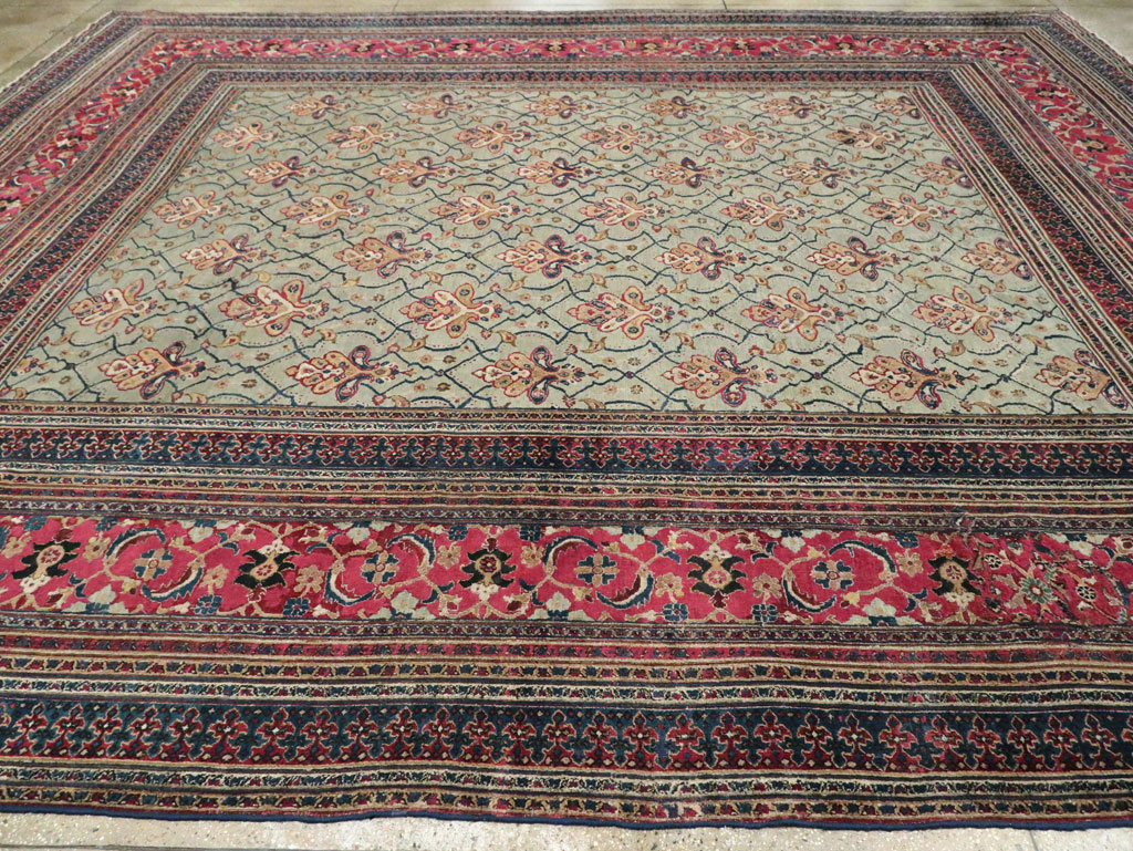 Antique Persian Khorassan Carpet, No.24808 - Staging