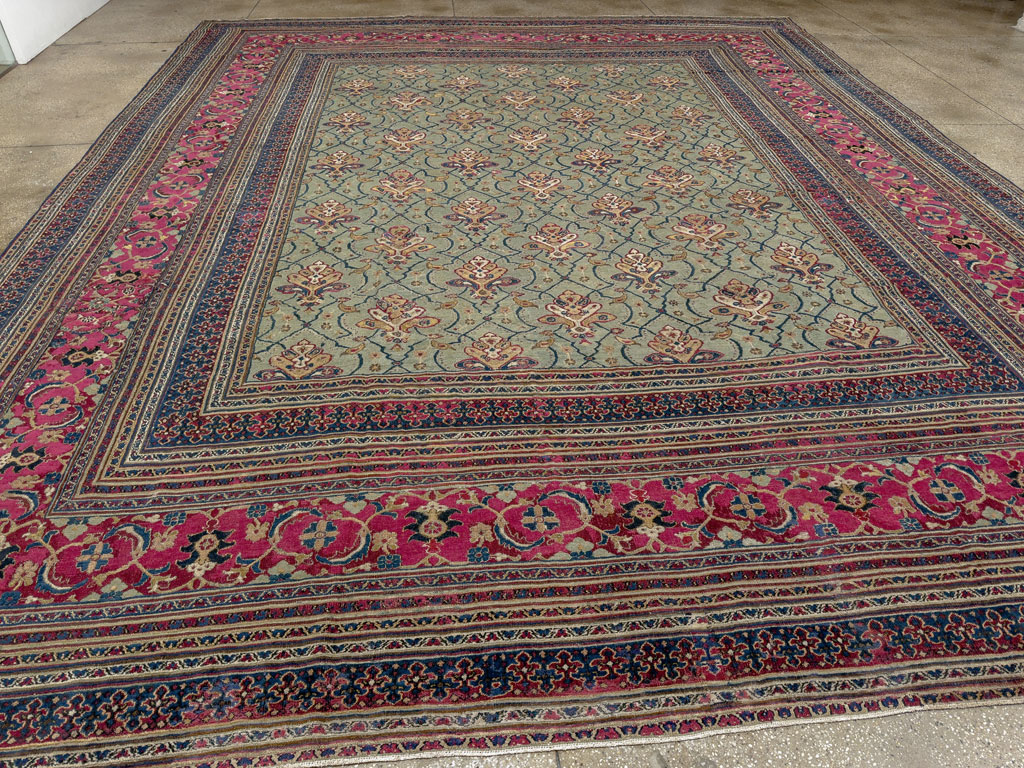 Antique Persian Khorassan Carpet, No.24808 - Staging