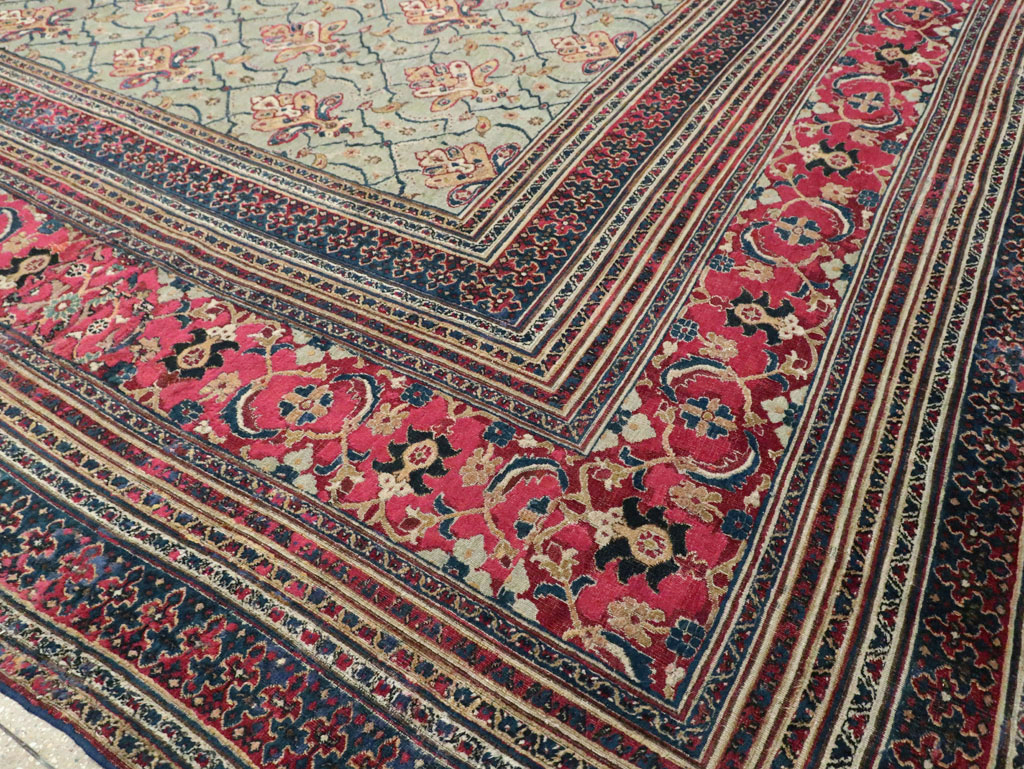 Antique Persian Khorassan Carpet, No.24808 - Staging