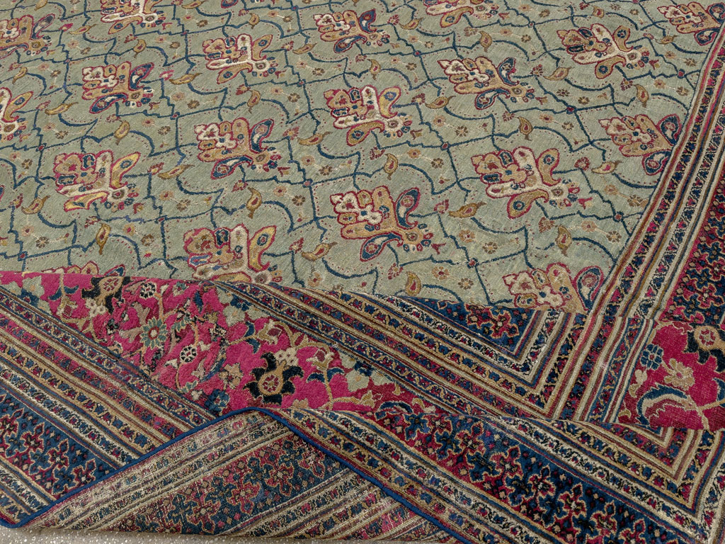 Antique Persian Khorassan Carpet, No.24808 - Staging