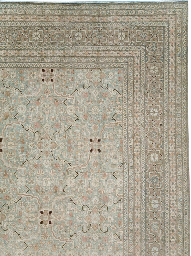 Antique Persian Tabriz Carpet, No.24810 - Staging