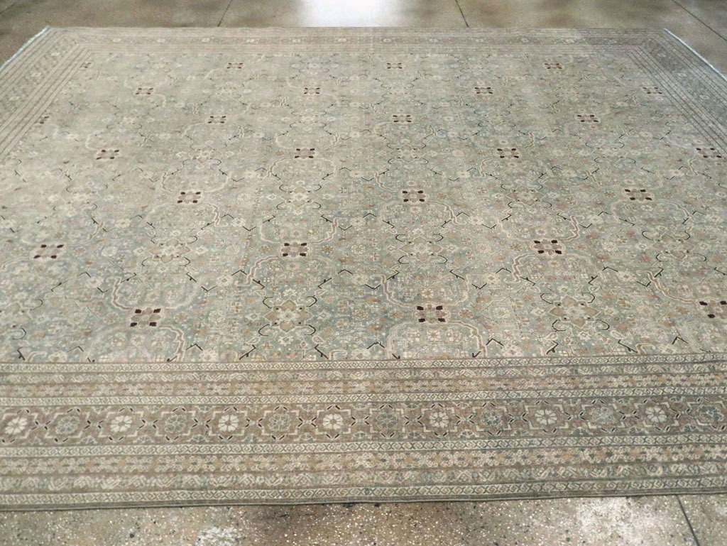 Antique Persian Tabriz Carpet, No.24810 - Staging