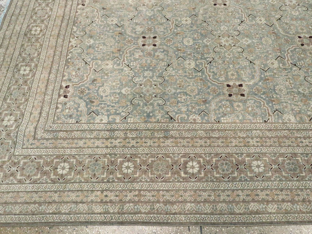 Antique Persian Tabriz Carpet, No.24810 - Staging