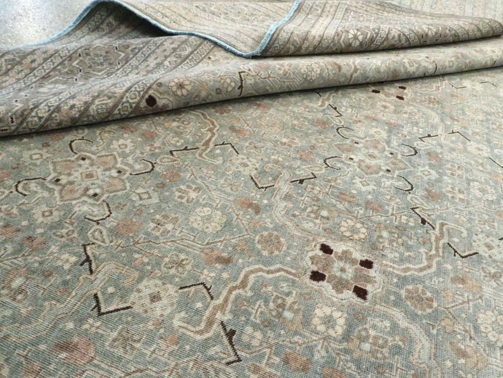 Antique Persian Tabriz Carpet, No.24810 - Staging