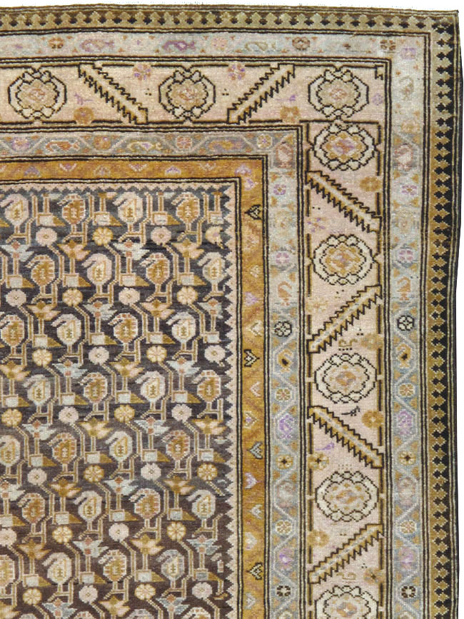 Vintage Persian Malayer Gallery Carpet, No.24811 - Staging