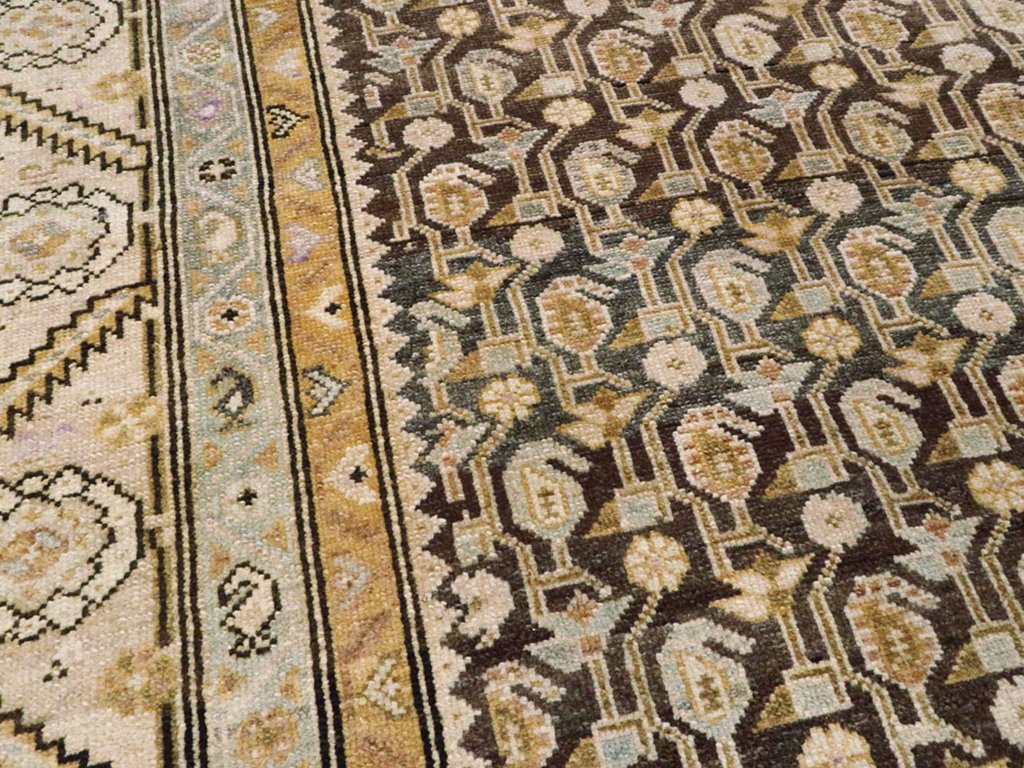 Vintage Persian Malayer Gallery Carpet, No.24811 - Staging