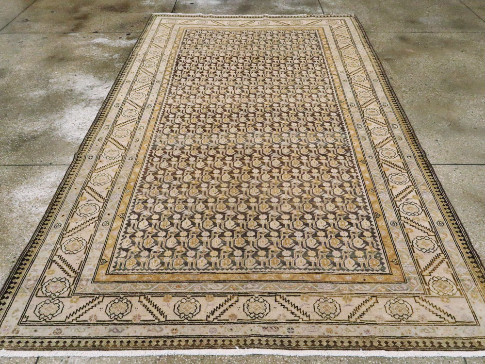 Vintage Persian Malayer Gallery Carpet, No.24811 - Staging