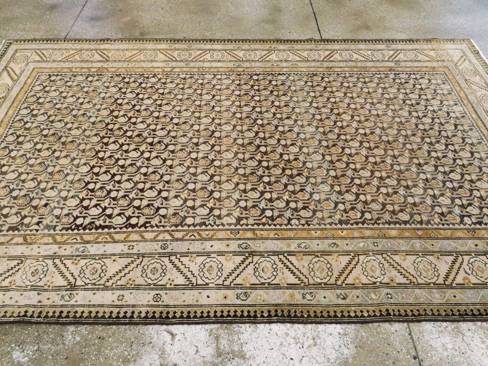 Vintage Persian Malayer Gallery Carpet, No.24811 - Staging