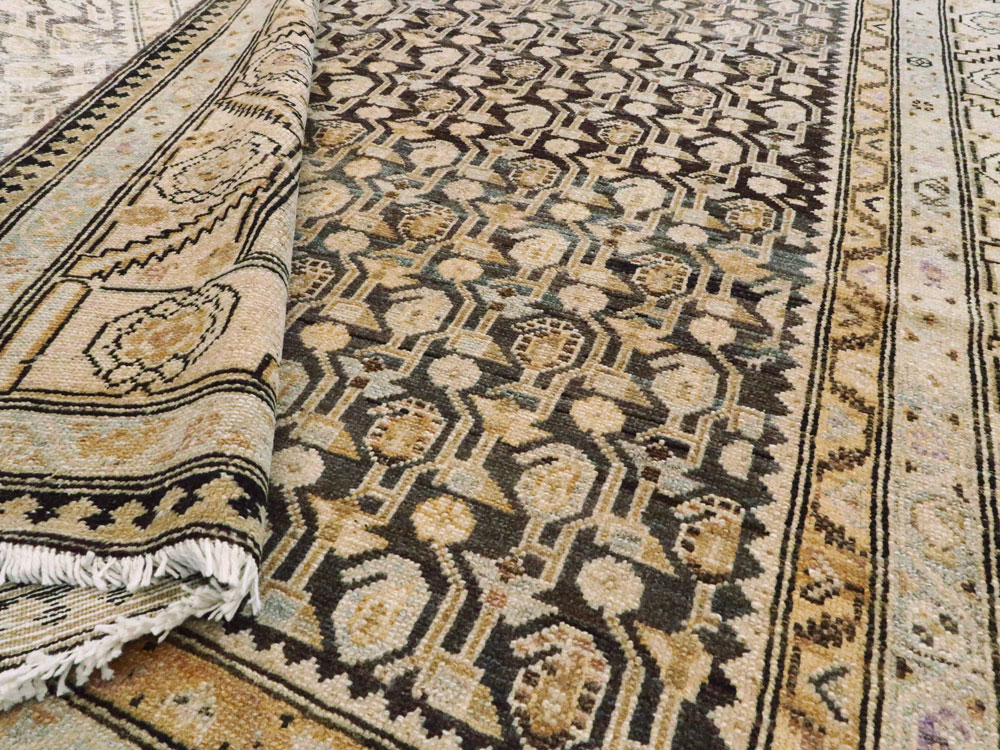 Vintage Persian Malayer Gallery Carpet, No.24811 - Staging