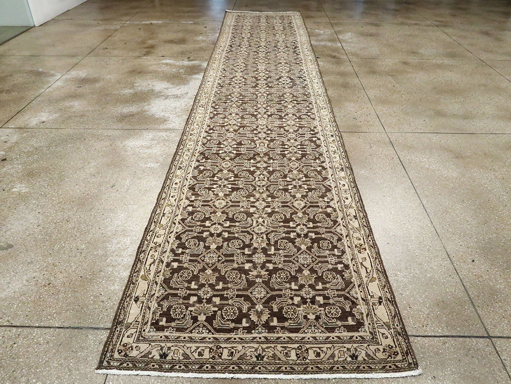 Vintage Persian Malayer Runner (Pair: 1 of 2), No.24813 - Staging