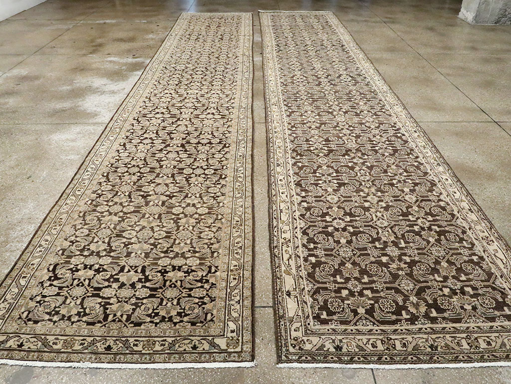 Vintage Persian Malayer Runner (Pair: 1 of 2), No.24813 - Staging
