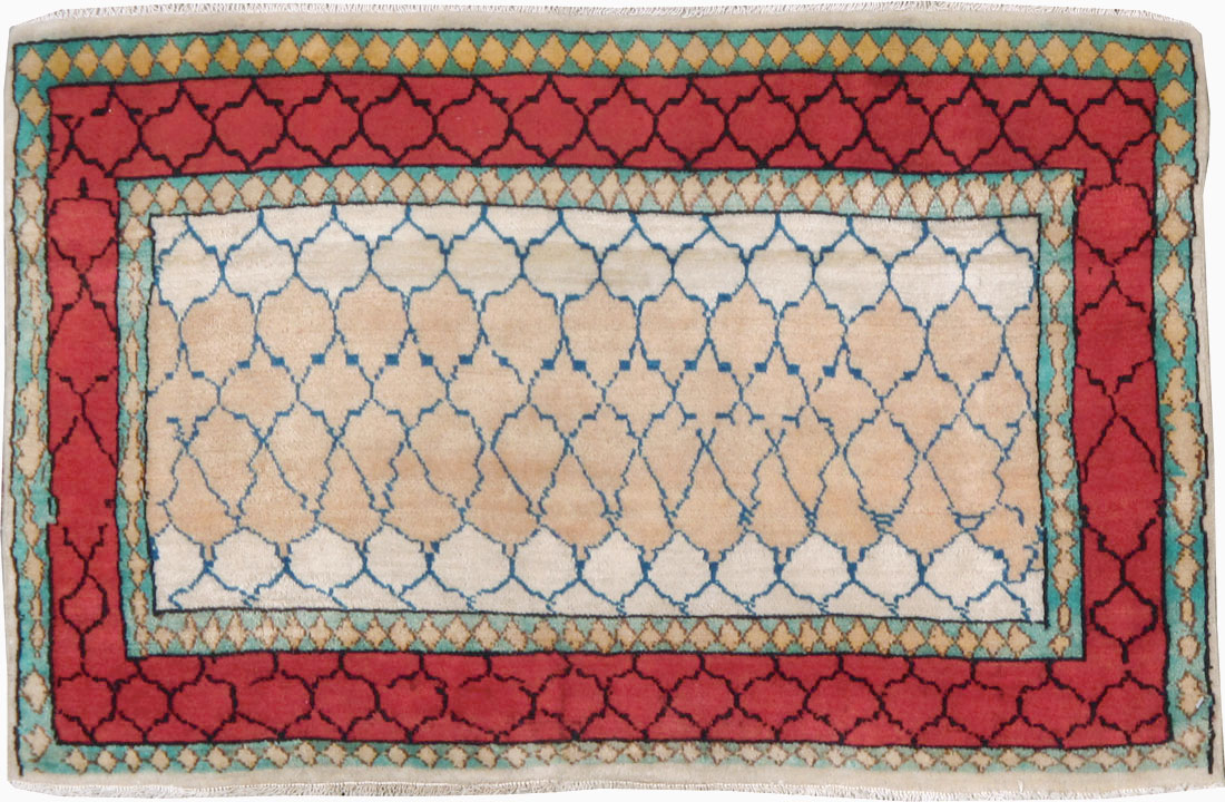 Vintage Persian Tabriz Rug, No.24815 - Staging