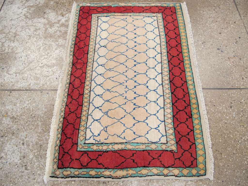 Vintage Persian Tabriz Rug, No.24815 - Staging