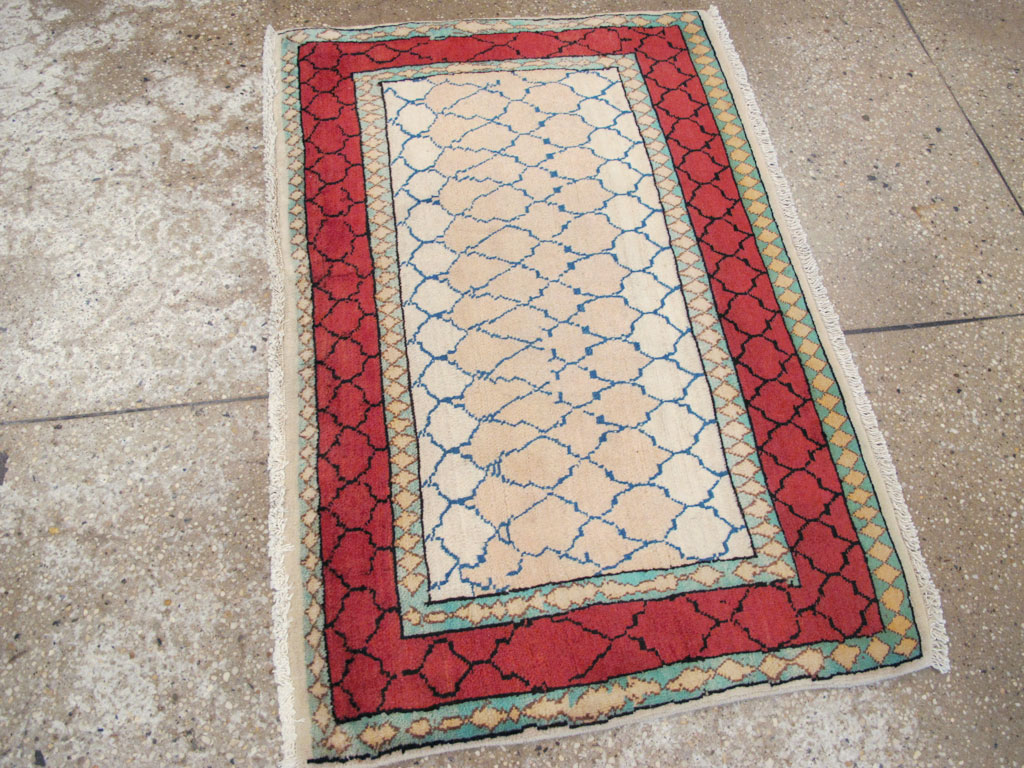 Vintage Persian Tabriz Rug, No.24815 - Staging