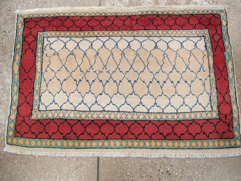 Vintage Persian Tabriz Rug, No.24815 - Staging