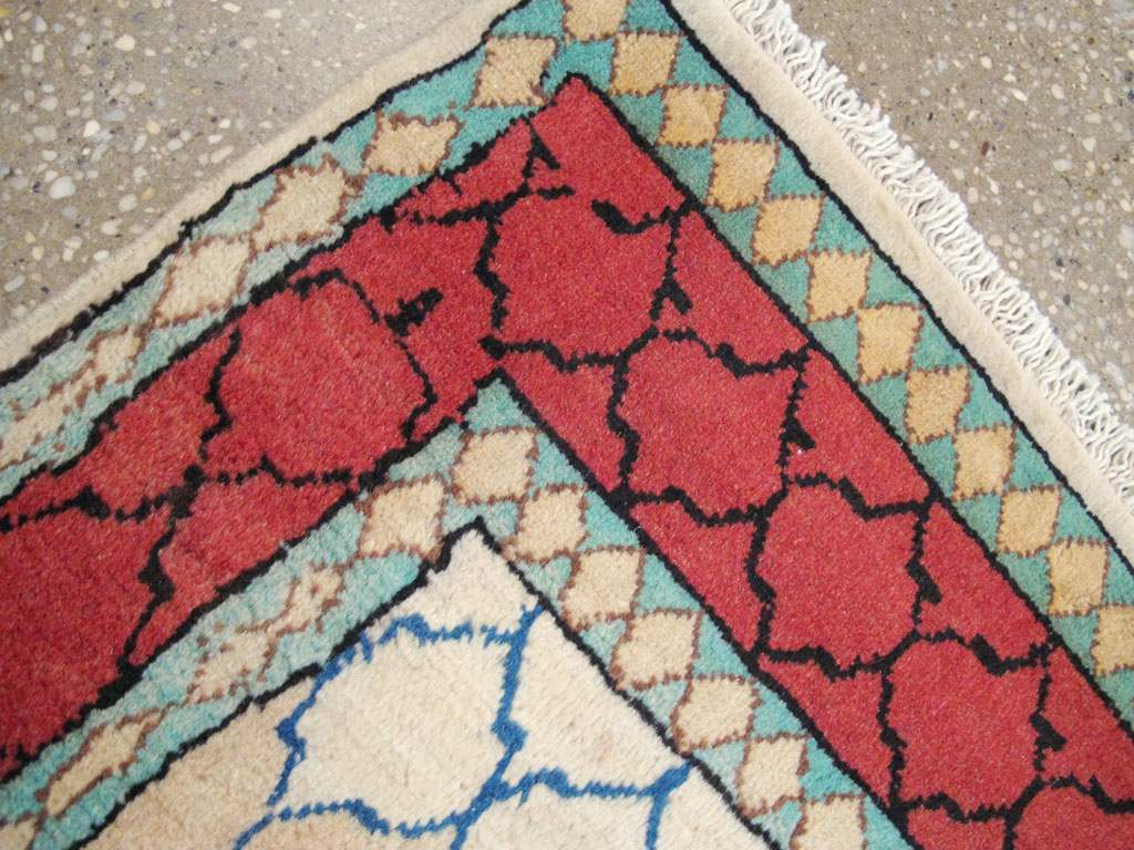 Vintage Persian Tabriz Rug, No.24815 - Staging