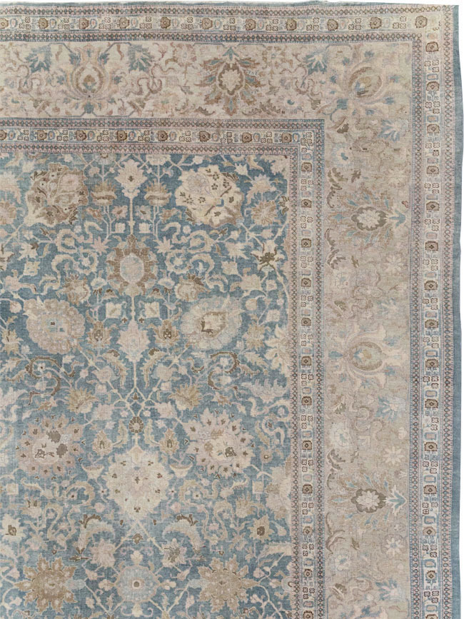 Antique Persian Tabriz Oversize Carpet, No.24817 - Staging