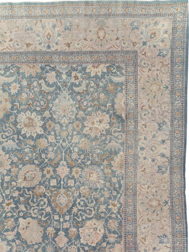 Antique Persian Tabriz Oversize Carpet, No.24817 - Staging