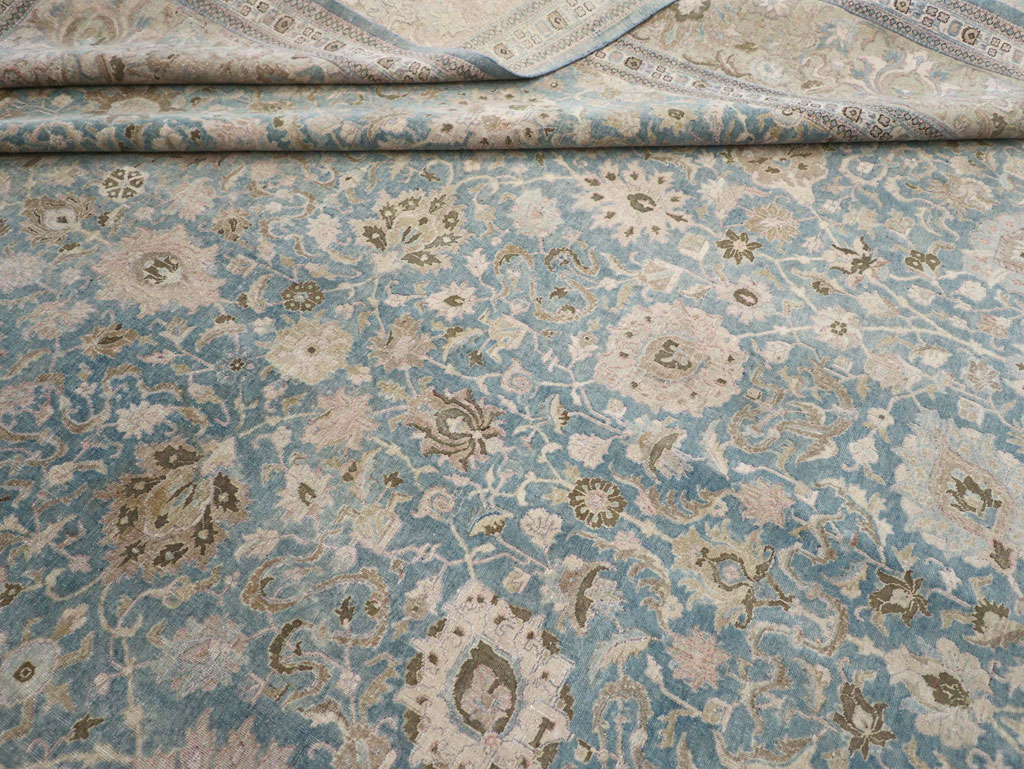 Antique Persian Tabriz Oversize Carpet, No.24817 - Staging