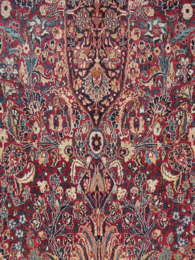 Antique Persian Mashad Carpet, No.24823 - Staging