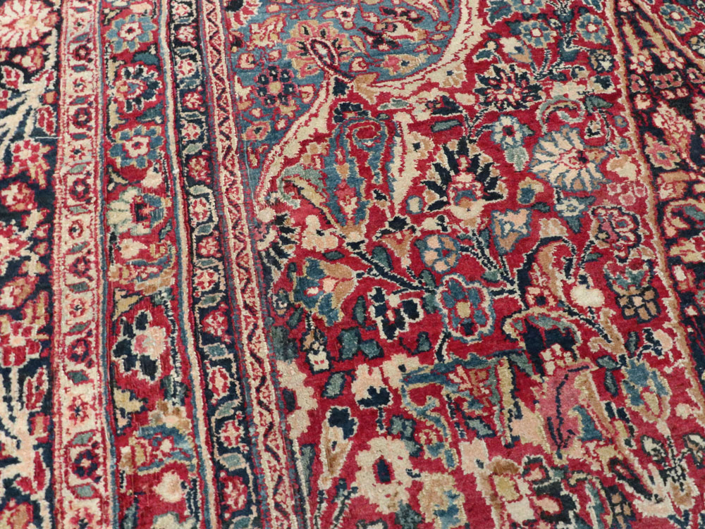 Antique Persian Mashad Carpet, No.24823 - Staging