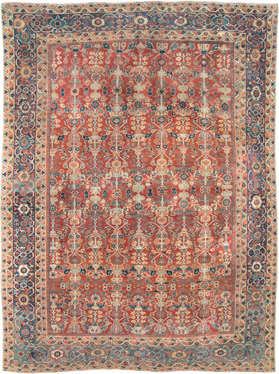 Antique Persian Mahal Carpet, No.24824 - Staging