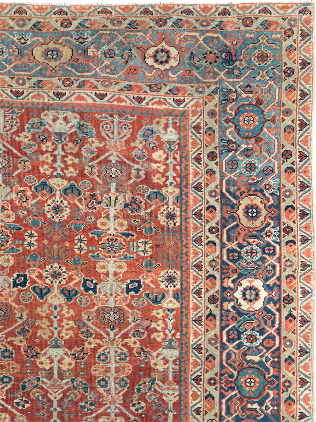 Antique Persian Mahal Carpet, No.24824 - Staging