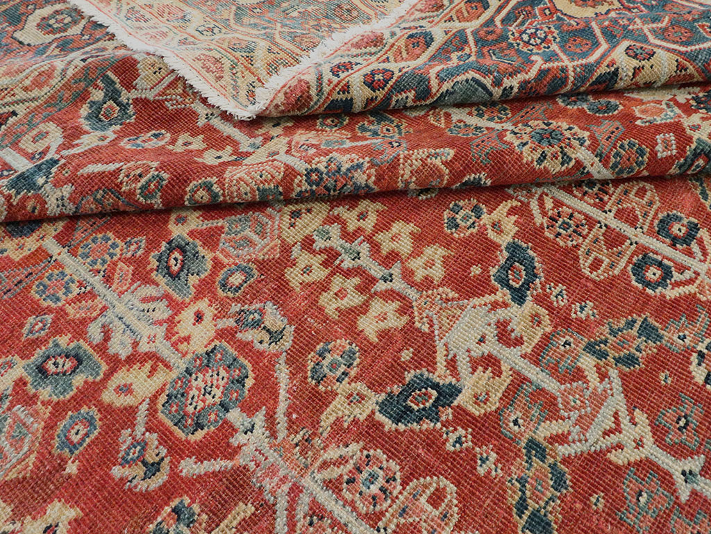 Antique Persian Mahal Carpet, No.24824 - Staging