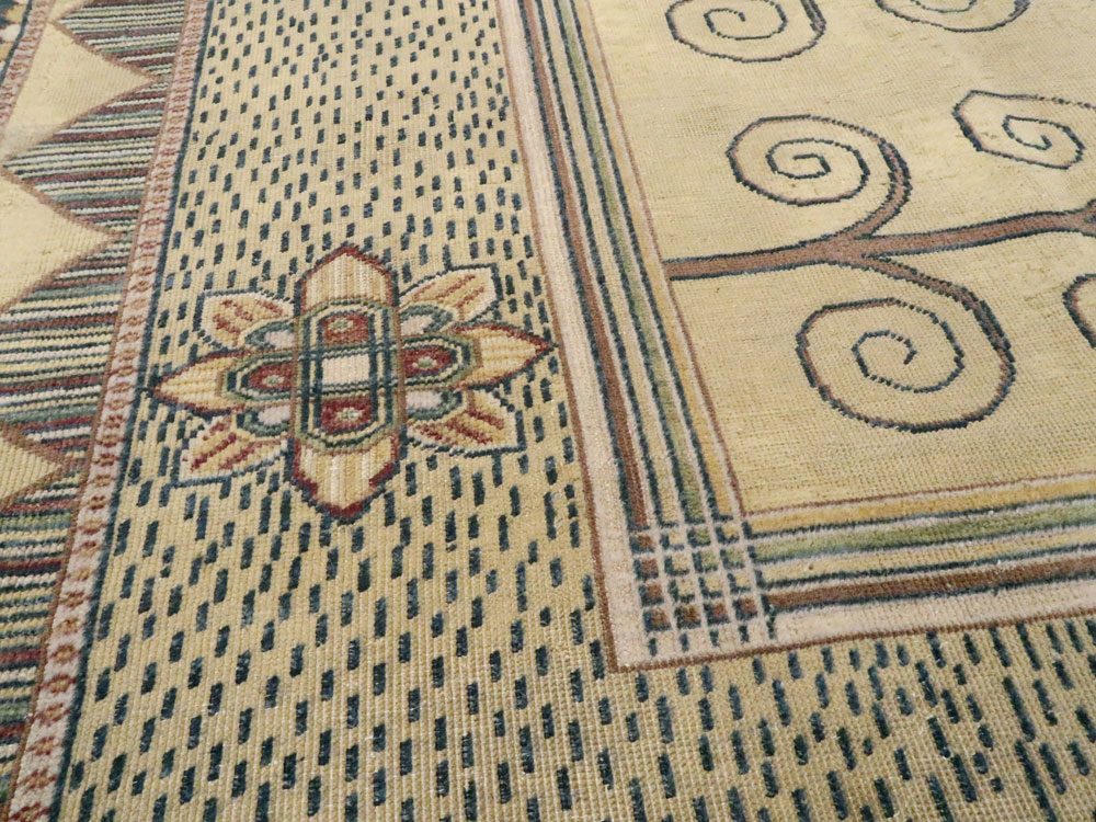 Vintage Indian Modern Rug, No.24834 - Staging