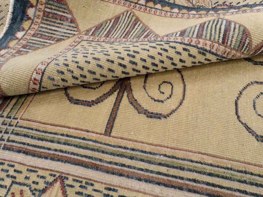 Vintage Indian Modern Rug, No.24834 - Staging