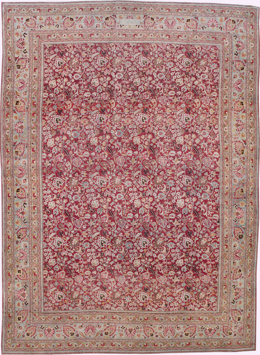 Antique Persian Mashad Carpet, No.24848 - Staging