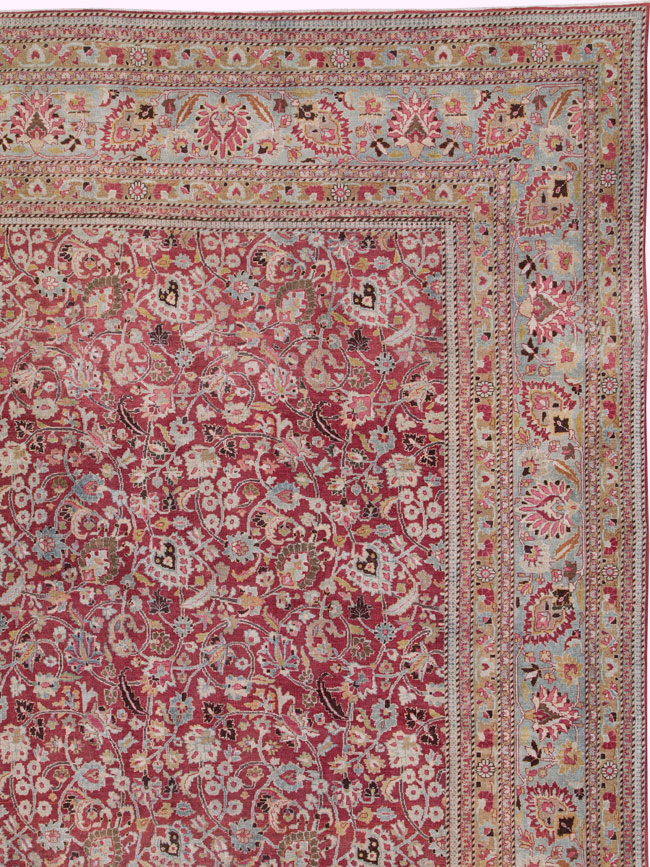 Antique Persian Mashad Carpet, No.24848 - Staging